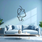 Decortieliving - Metal Wall Art -Two Face 95x53 Cm