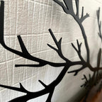 Decortieliving - Metal Wall Art - Birds on the Branch 60x30 Cm