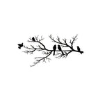 Decortieliving - Metal Wall Art - Birds on the Branch 75x37cm