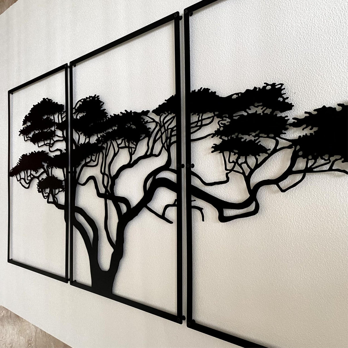 Decortieliving - Metal Wall Art - African Tree 120x60cm