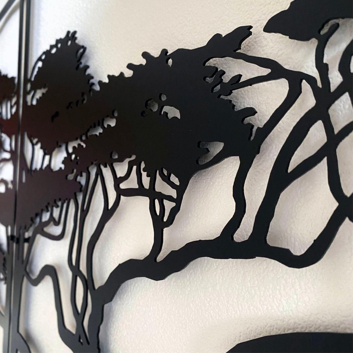 Decortieliving - Metal Wall Art - African Tree 120x60cm