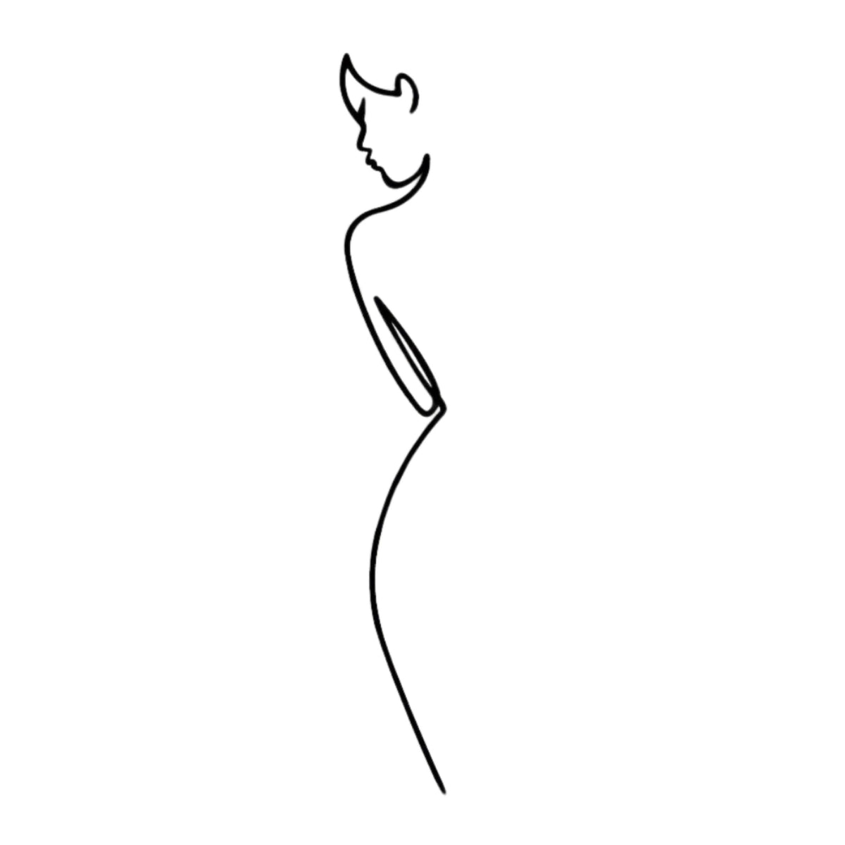 Decortieliving - Metal Wall Art-Minimalist Elegance 120 cm