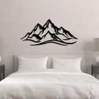 Decortieliving - Metal Wall Art - Mountain 120 Cm