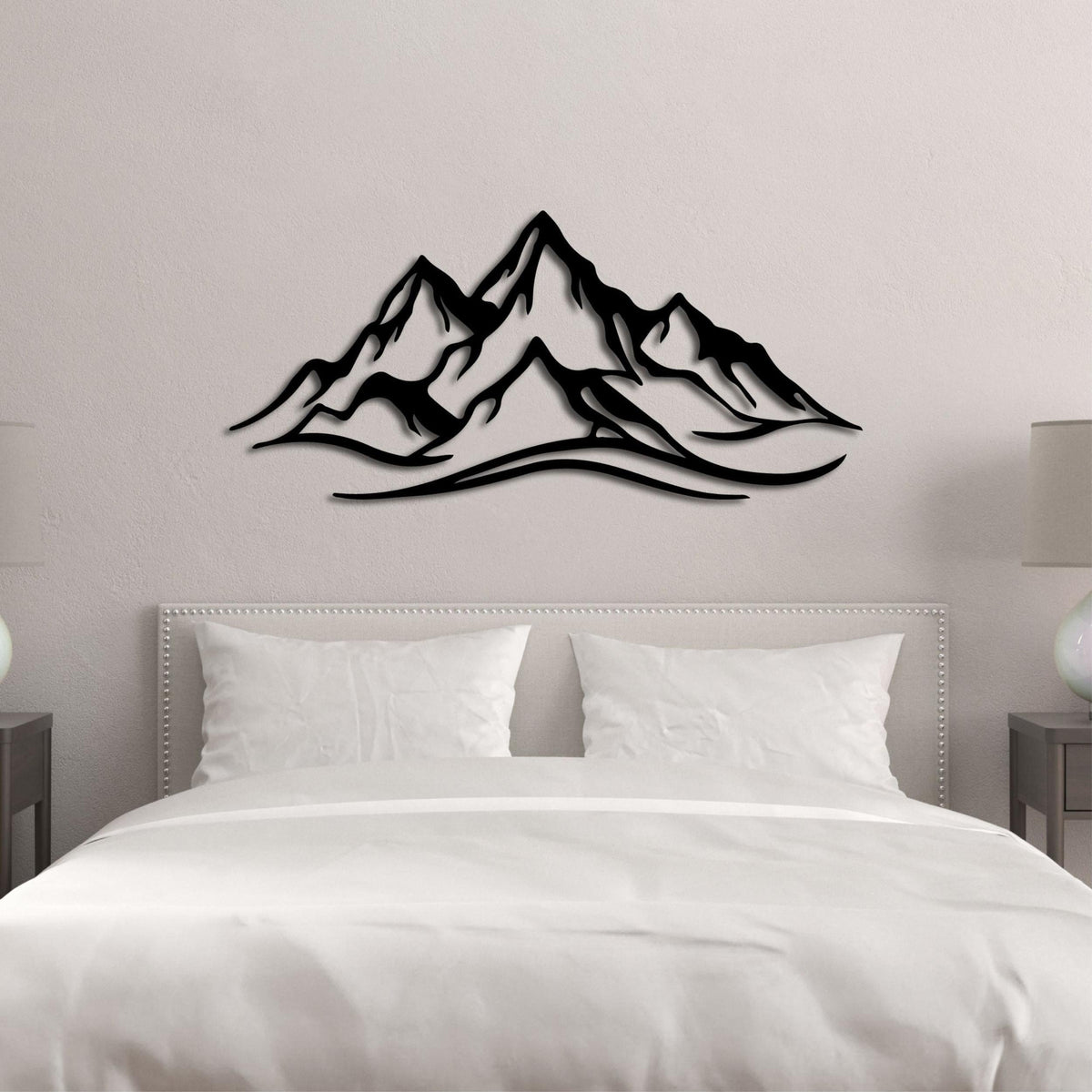 Decortieliving - Metal Wall Art - Mountain 120 Cm