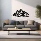Decortieliving - Metal Wall Art - Mountain 120 Cm
