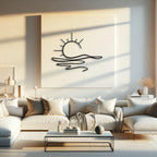 Decortieliving - Metal Wall Art - Sunny 75 cm