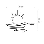 Decortieliving - Metal Wall Art - Sunny 75 cm