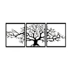 Decortieliving - Metal Wall Art Triptych Platanus 74cm