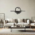 Decortieliving - Metal Wall Art - The Sun 120x55cm