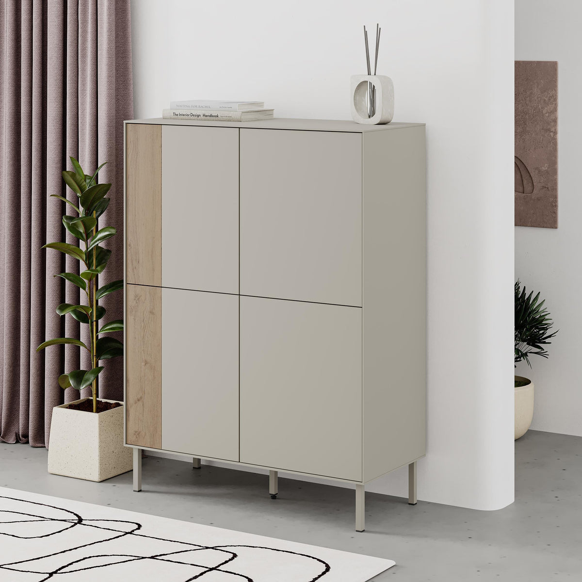 Decortieliving - Vena Multipurpose Cabinet-Sideboard