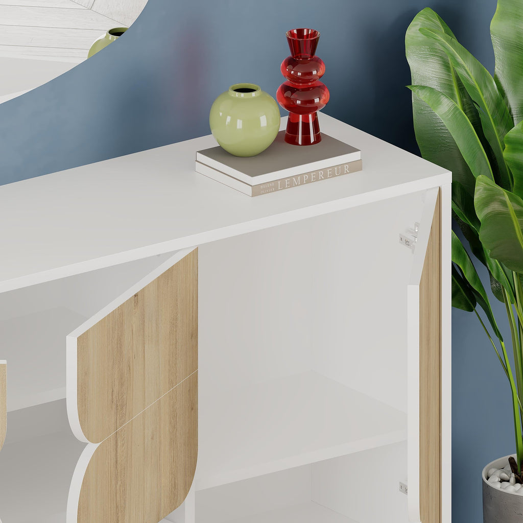 Decortieliving - Spark Console Sideboard 3 Doors 35 x 140 x 79.3 cm