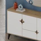 Decortieliving - Spark Console Sideboard 3 Doors 35 x 140 x 79.3 cm