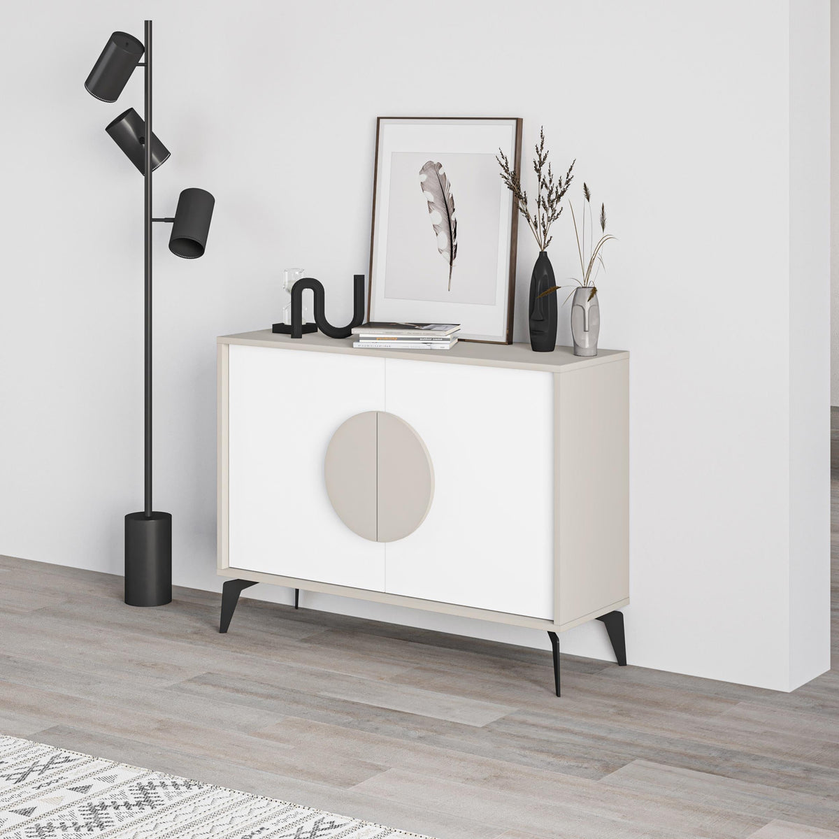 Decortieliving - Gora Console Sideboard Display Unit – 110 cm Modern Storage Cabinet