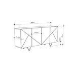 Decortieliving - Jakomen 4 Door Sideboard Storage Unit