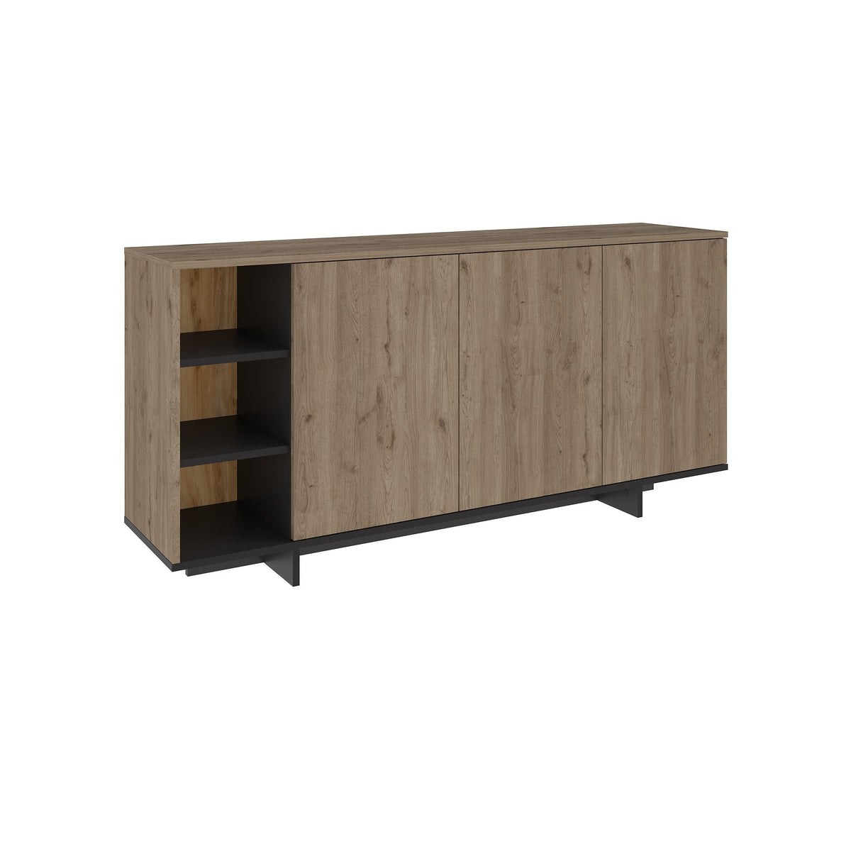 Decortieliving - Stockton Modern Console Unit with Open Shelves
