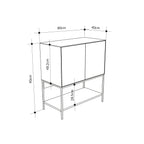 Decortieliving - Amira Console Table – 80cm – Modern Sideboard & Storage Unit