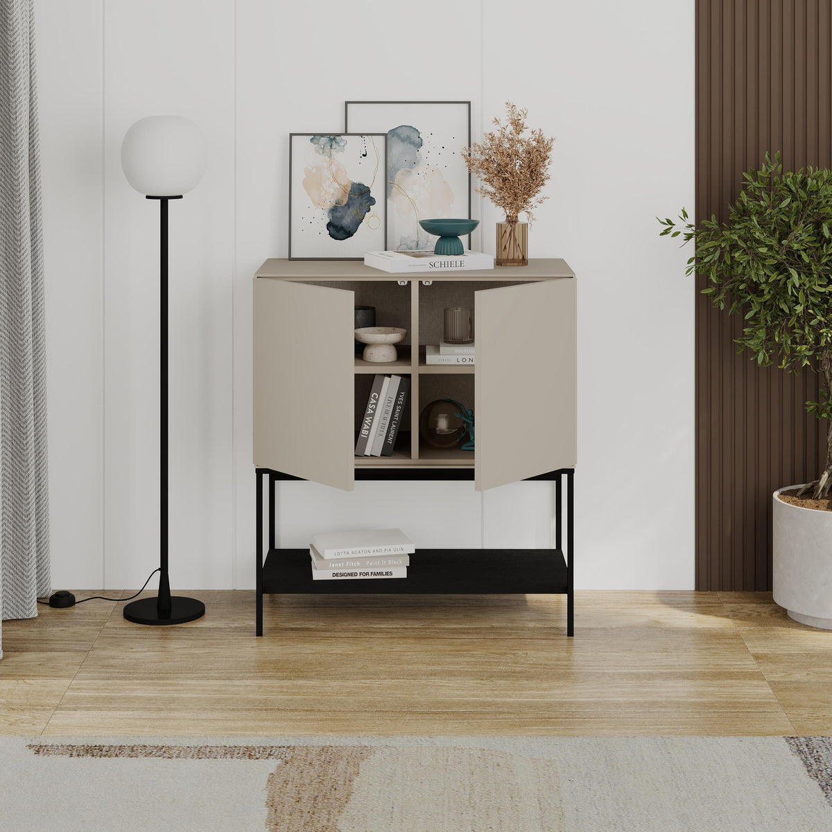 Decortieliving - Amira Console Table – 80cm – Modern Sideboard & Storage Unit