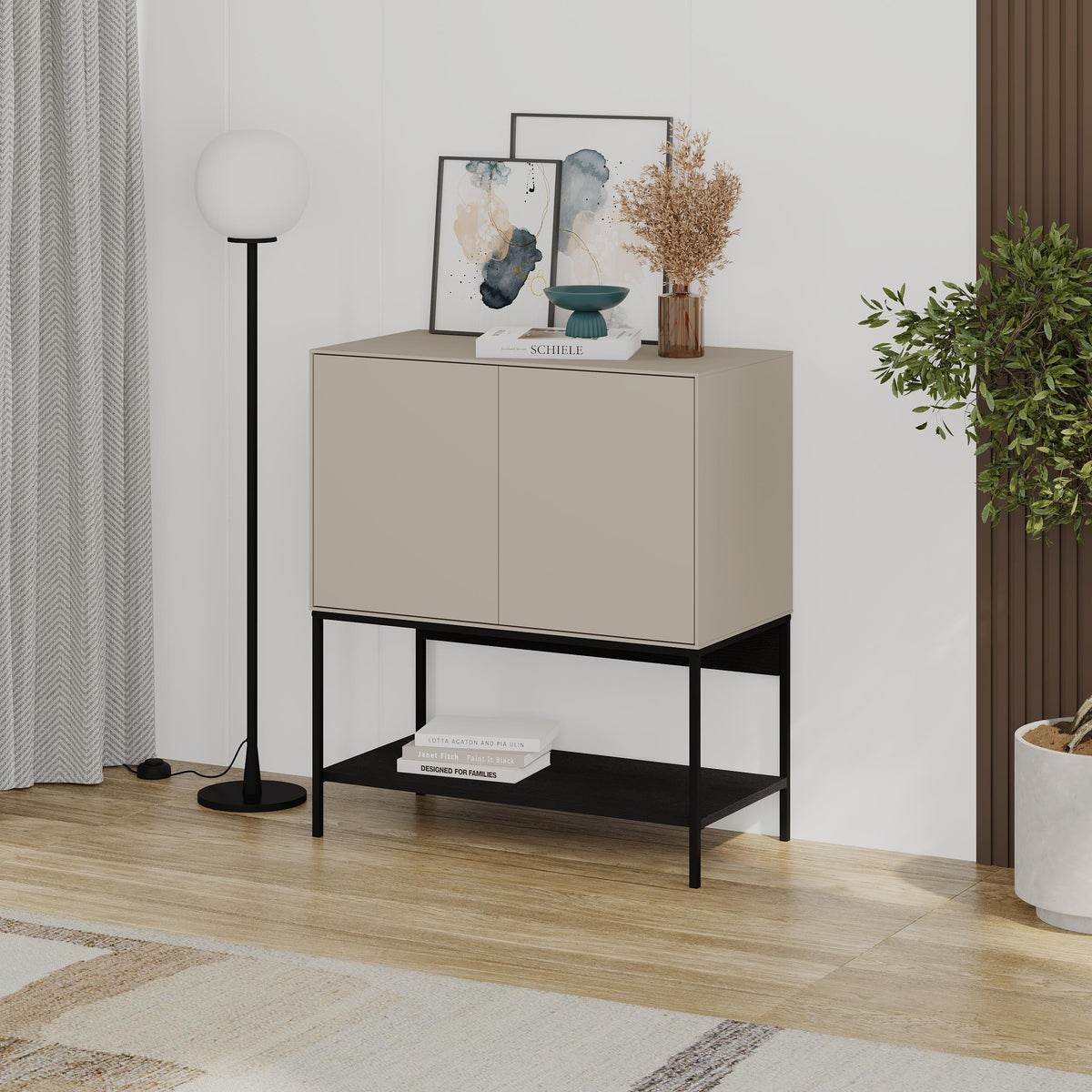 Decortieliving - Amira Console Table – 80cm – Modern Sideboard & Storage Unit