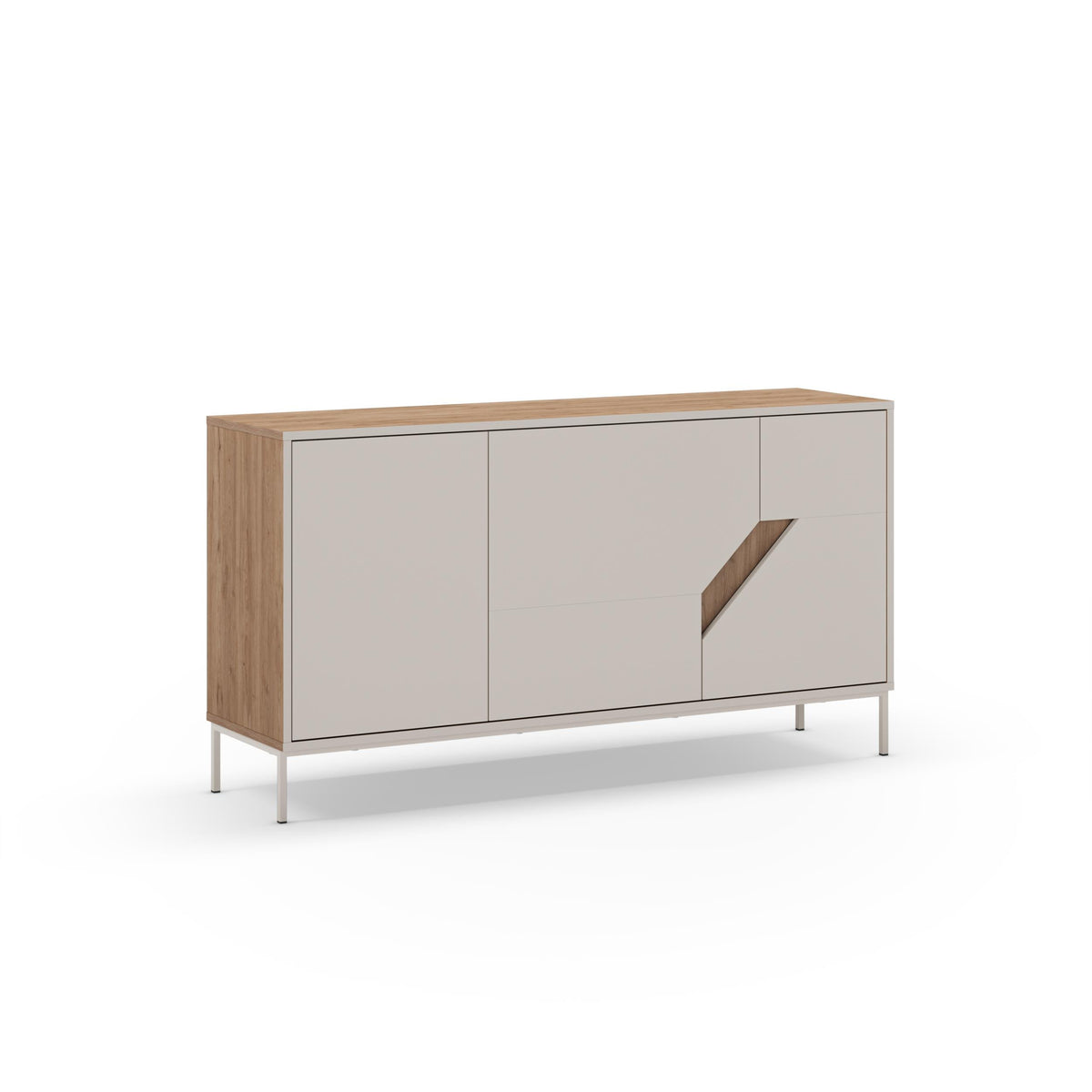 Decortieliving - Vesco Modern Sideboard Natural Oak Sandstone 150cm