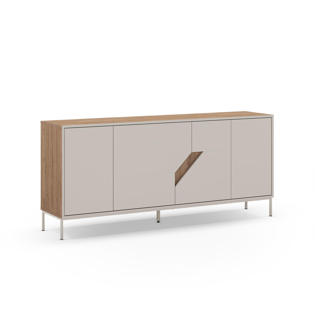 Decortieliving - Vesco Modern Sideboard Natural Oak Sandstone 180cm