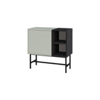 Decortieliving - Mona Mini Console Table with Storage & Shelves