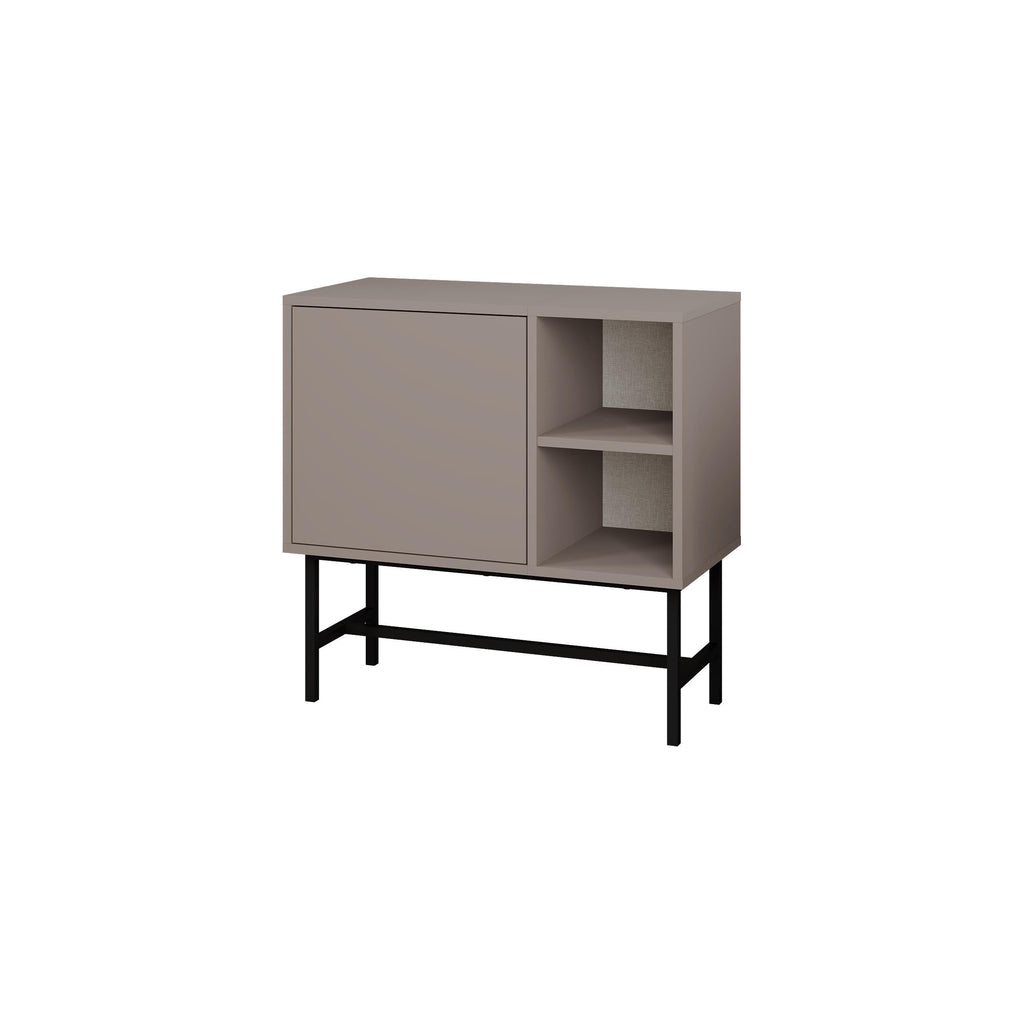 Decortieliving - Mona Mini Console Table with Storage & Shelves