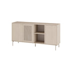 Decortieliving - New Inca 3 Door Sideboard with Open Shelves