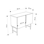 Decortieliving - Tona Console Cabinet – 2 Door Storage Unit