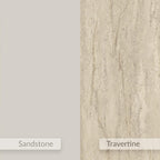Decortieliving - Rove Wall Mounted Headboard for King Size Bed Travertine, Sandstone 160x75 cm