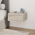 Decortieliving - Eco Wall-Mounted Nightstand – Floating Bedside Table with Drawer