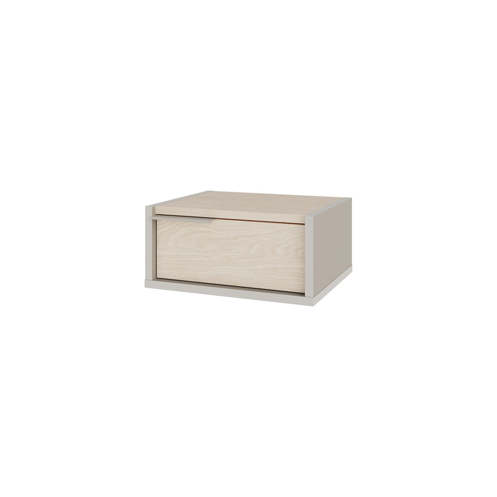 Decortieliving - Eco Wall-Mounted Nightstand – Floating Bedside Table with Drawer