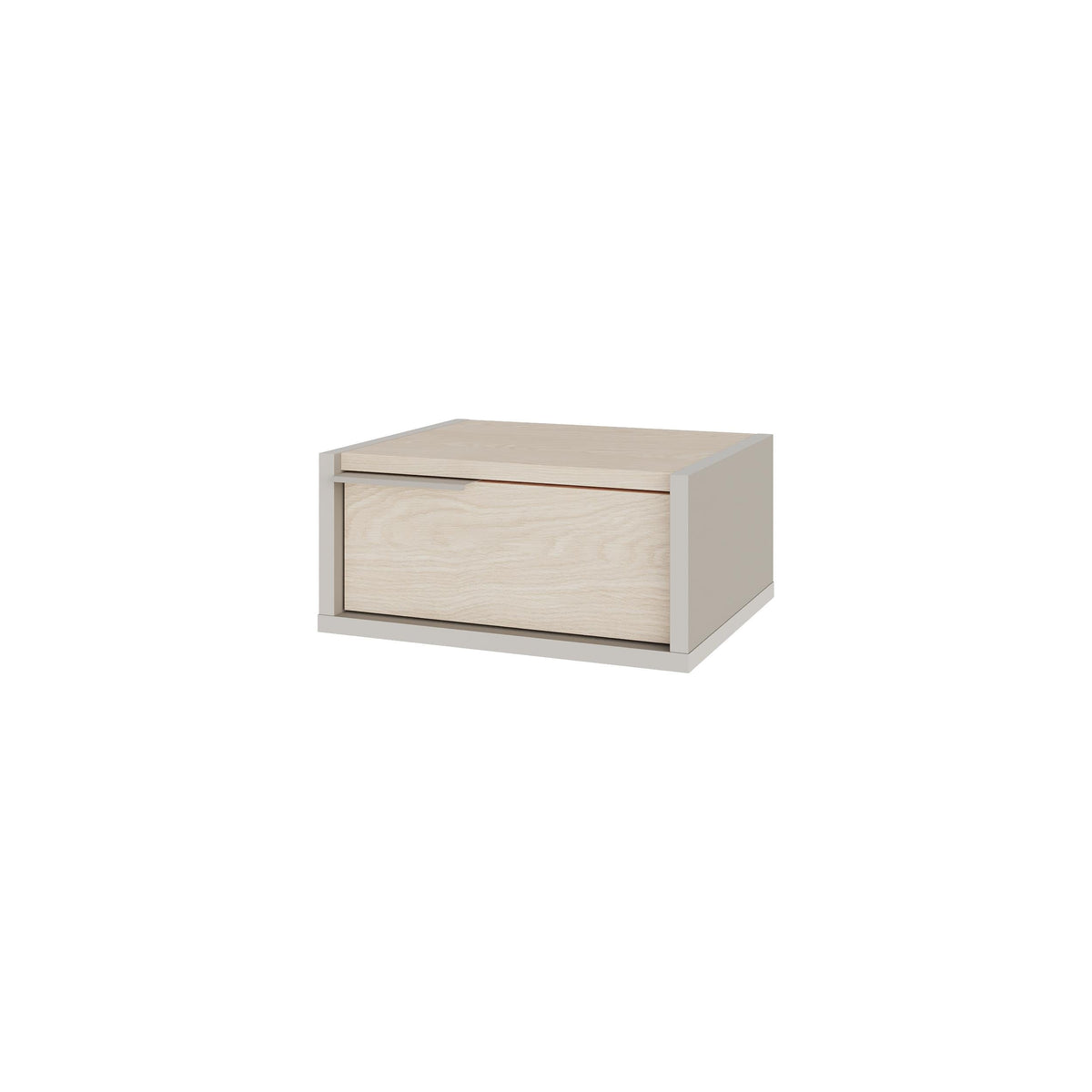 Decortieliving - Eco Wall-Mounted Nightstand – Floating Bedside Table with Drawer