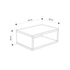 Decortieliving - Brik Wall Mounted Bedside Table – Floating Nightstand – Modern Design