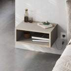 Decortieliving - Brik Wall Mounted Bedside Table – Floating Nightstand – Modern Design