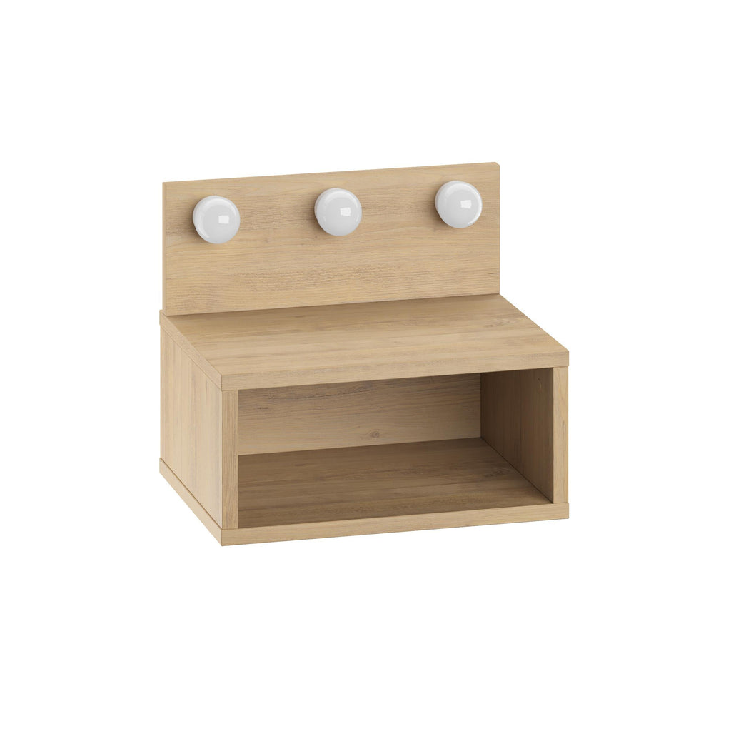 Decortieliving - Treo Wall Mounted Nightstand with LED Lights