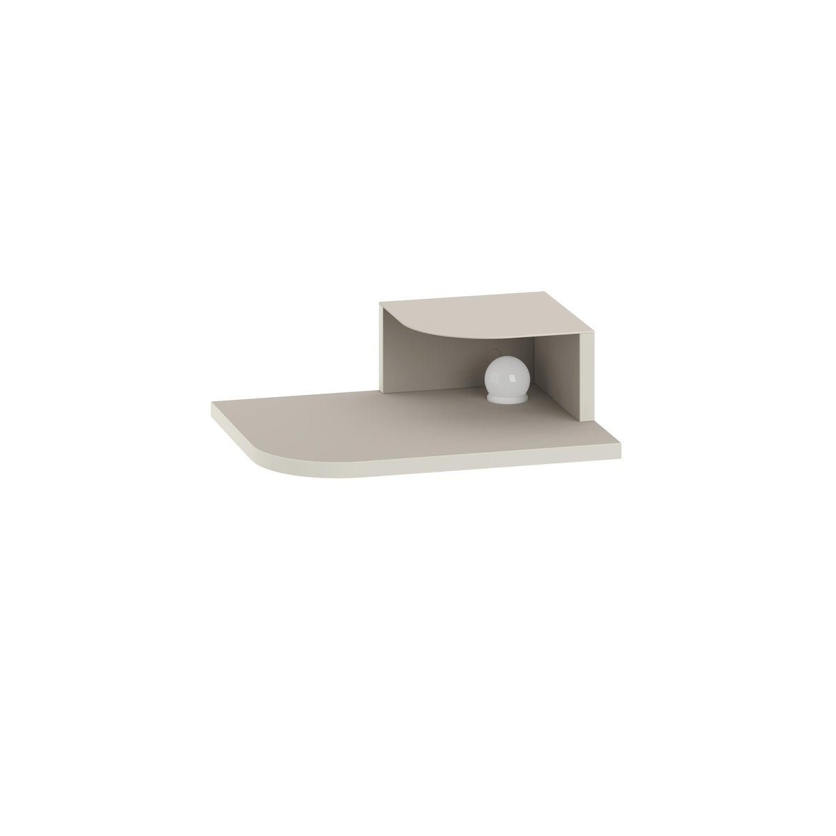 Decortieliving - Luno Floating Bedside Shelf with LED Reading Light