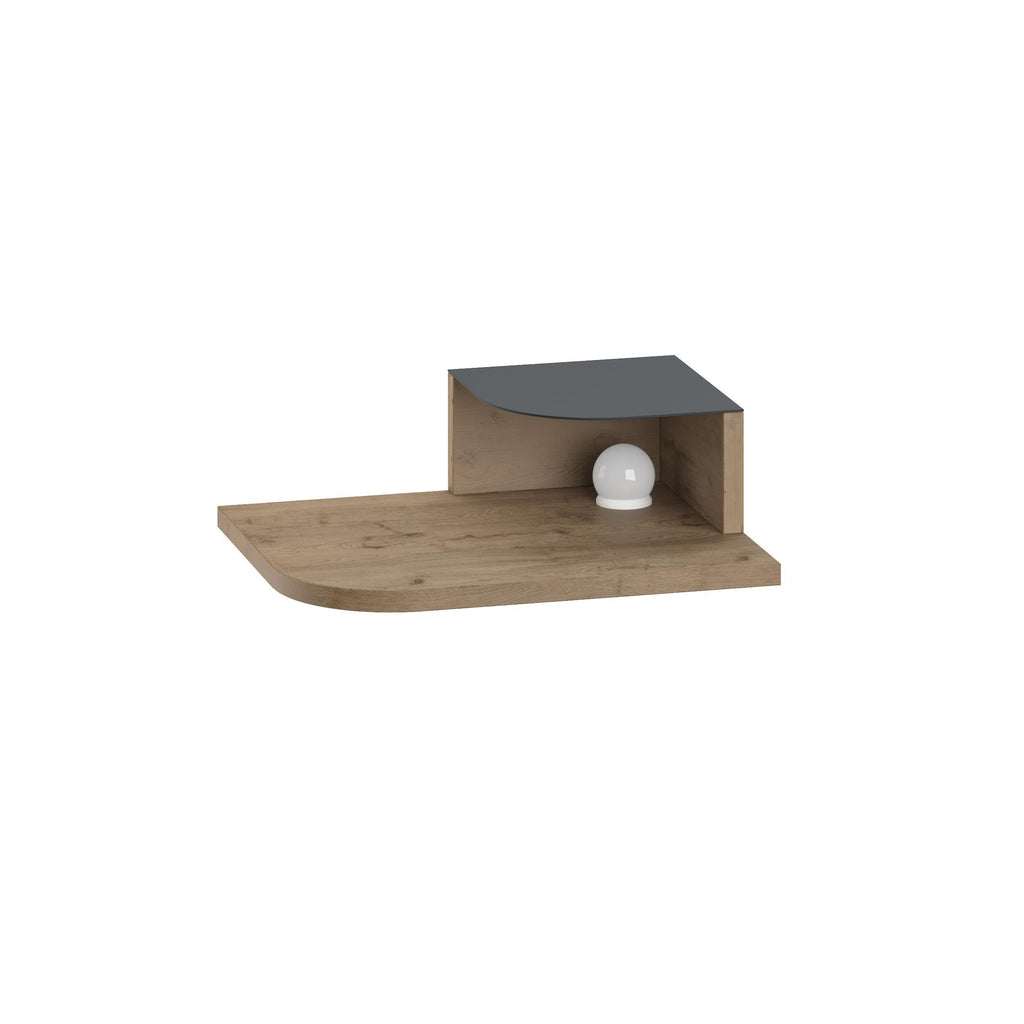 Decortieliving - Luno Floating Bedside Shelf with LED Reading Light