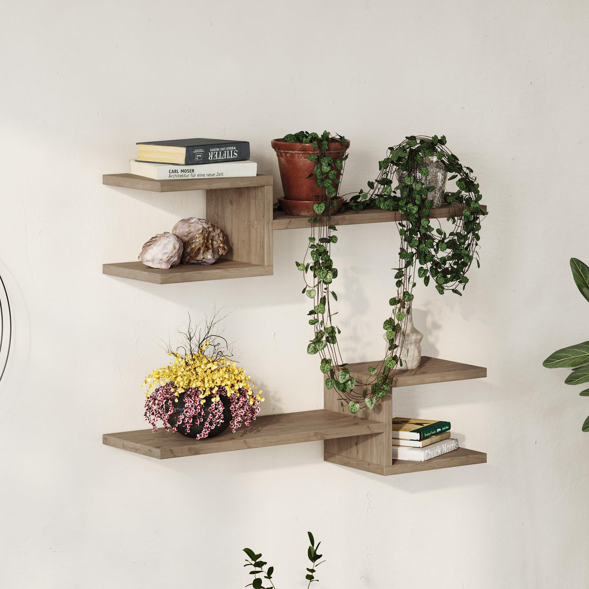 Decortieliving - Fork Modern Floating Shelf Set 18.2cm Short