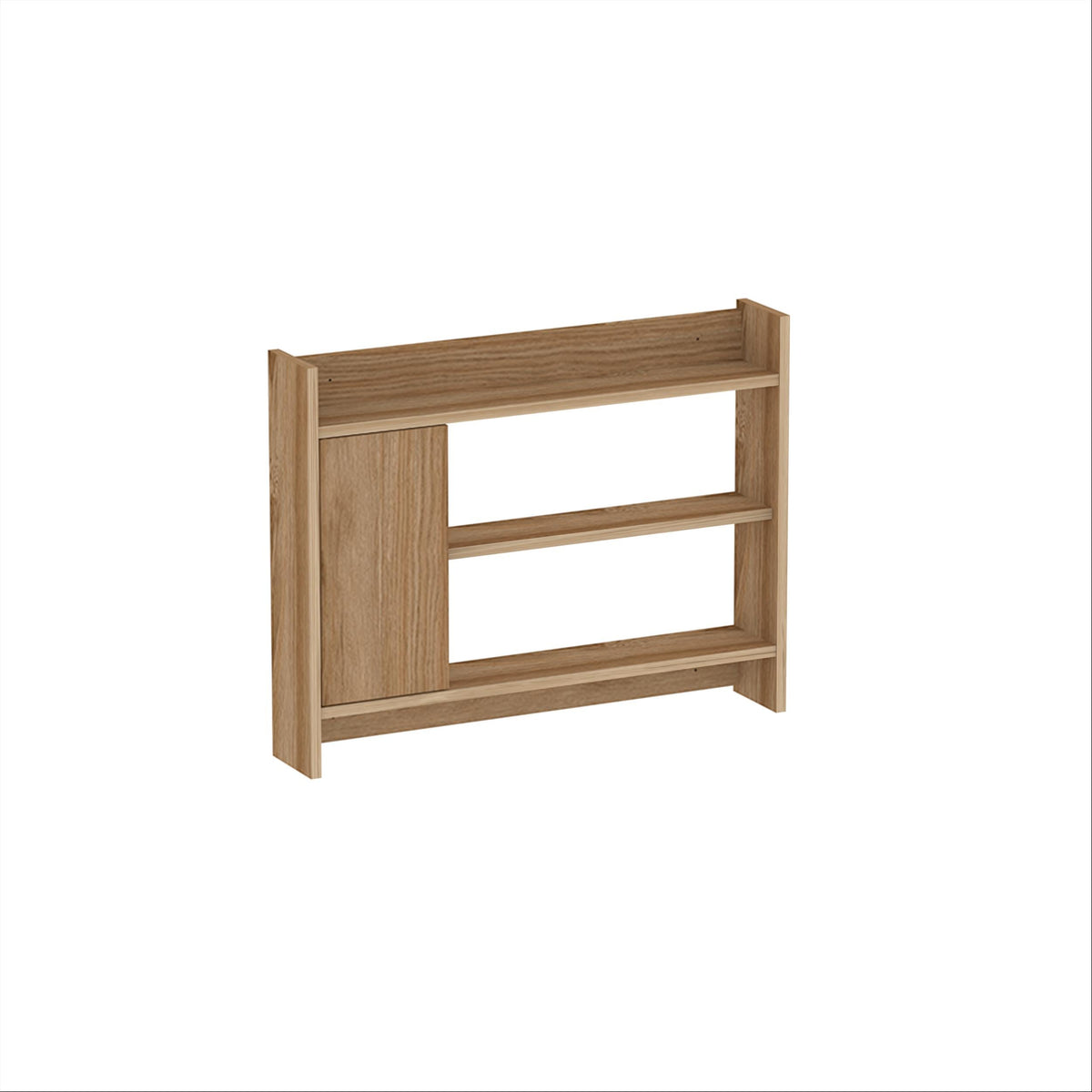 Decortieliving - Fleet Wall Shelf – 85cm Wall-Mounted Unit with Cabinet