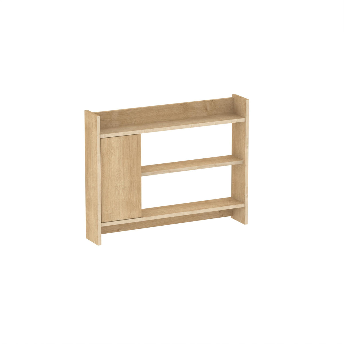 Decortieliving - Fleet Wall Shelf – 85cm Wall-Mounted Unit with Cabinet