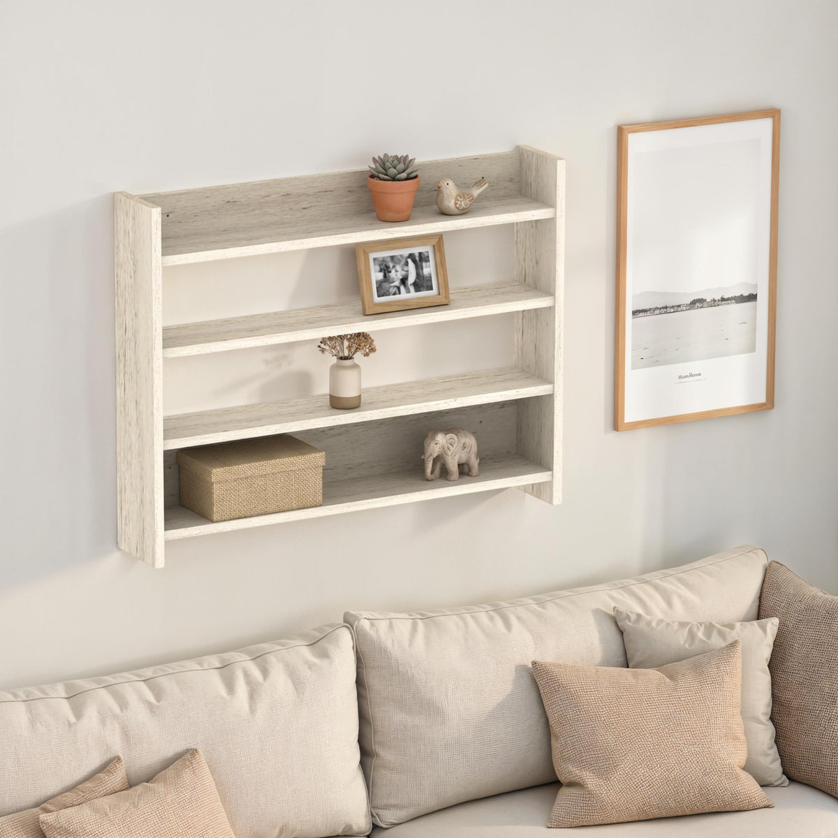 Decortieliving - Lane 4-Tier Wall Shelf 85 x 15 x 66 cm