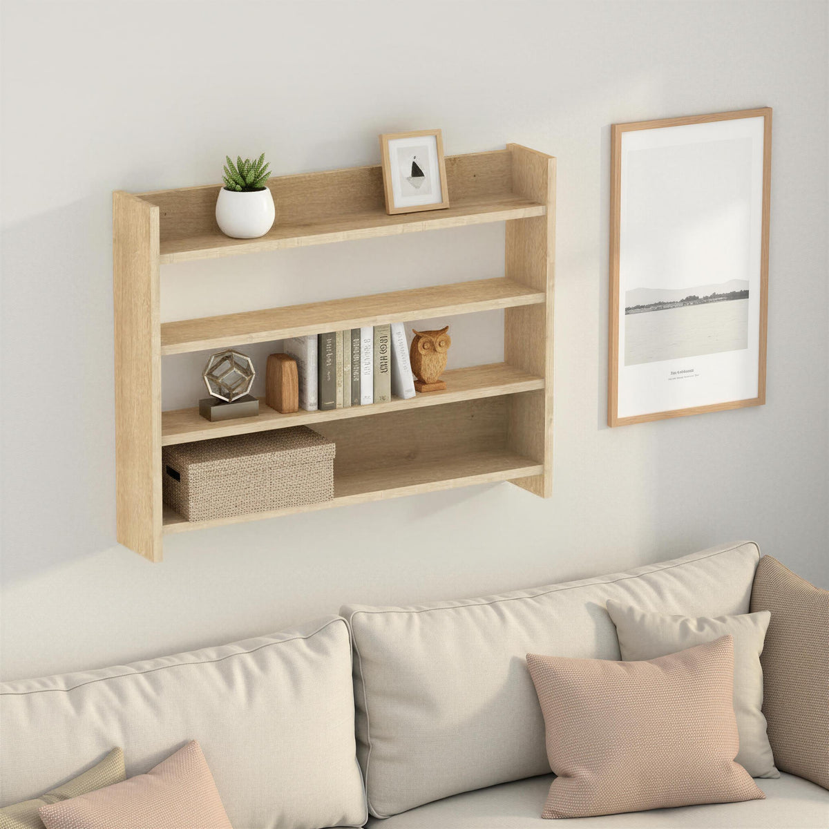 Decortieliving - Lane 4-Tier Wall Shelf 85 x 15 x 66 cm