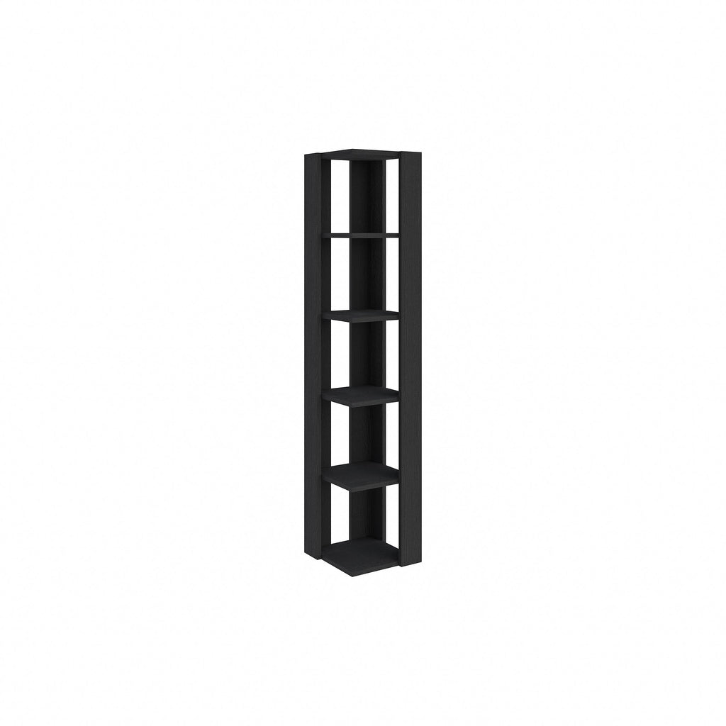 Decortieliving - Nati Modern Corner Bookcase Display Unit Tall 161cm