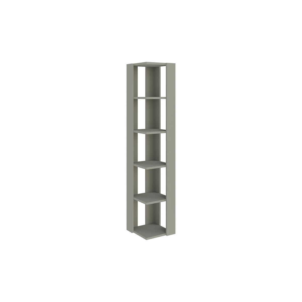 Decortieliving - Nati Modern Corner Bookcase Display Unit Tall 161cm
