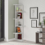 Decortieliving - Saso 5-tier Corner Bookcase 141 cm