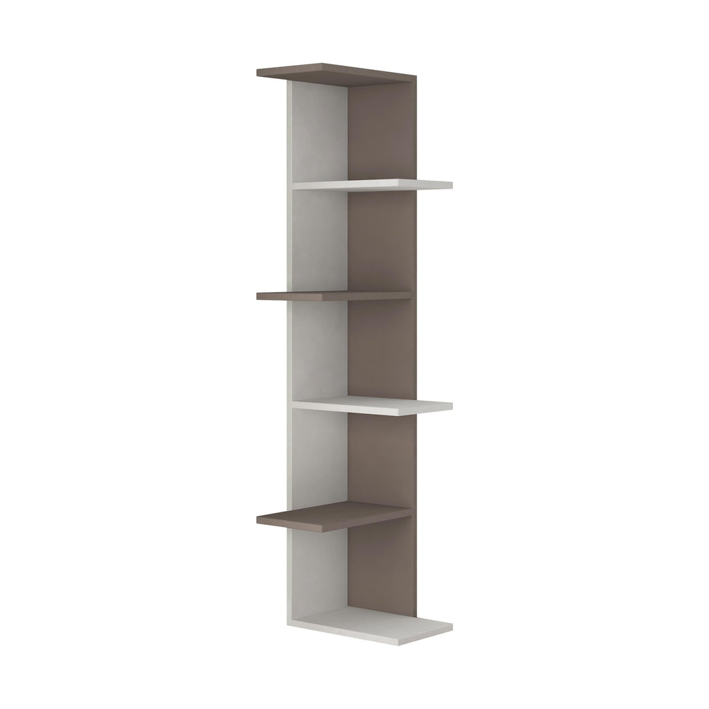 Decortieliving - Saso 5-tier Corner Bookcase 141 cm