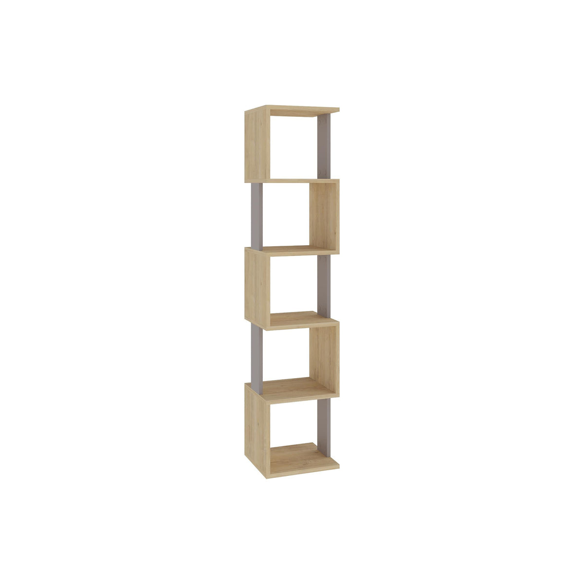 Decortieliving - Piri Modern Bookcase Display Unit Tall 161cm