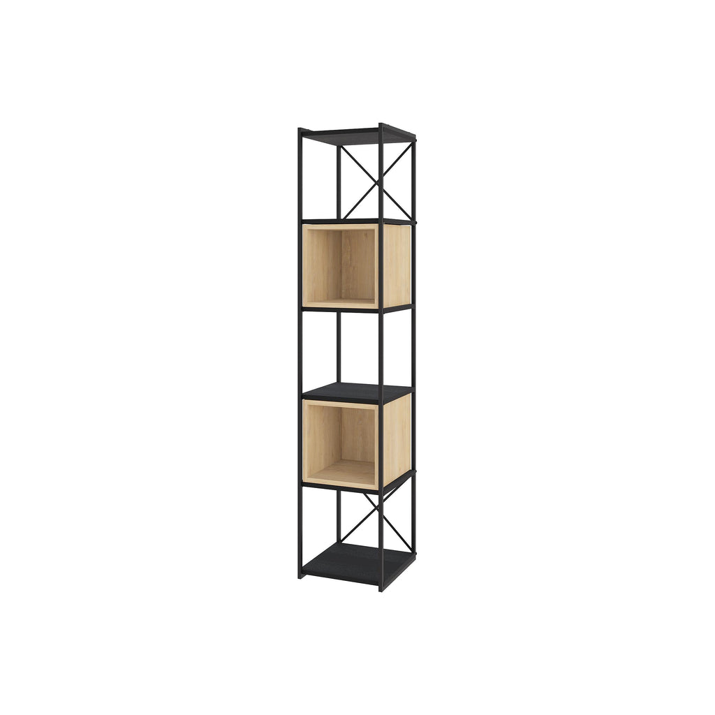 Decortieliving - Vale Mini Industrial Bookcase Set 39 x 36.2 x 179 cm