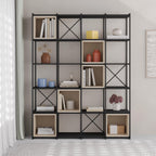 Decortieliving - Vale Maxi Industrial Bookcase Set 39 x 140 x 179 cm