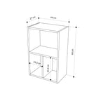 Decortieliving - Combayn Big Low Standing Bookcase – Modular Storage Unit